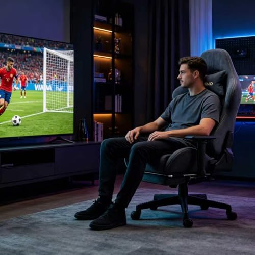 Symino Ergonomic Gaming Chair with 155° Recline & Footrest