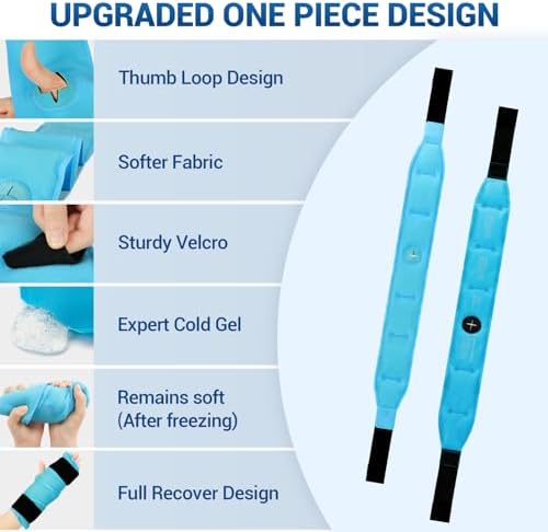 Comfytemp 33" Full Hand Wrist Ice Pack Wrap for Carpal Tunnel Relief
