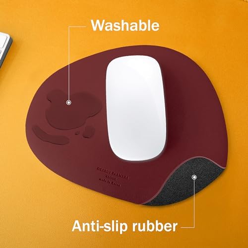 GREEDY FARMERS Mouse pad, Non-Slip Washable Waterproof Computer Mouse pad (Diva Burgundy)