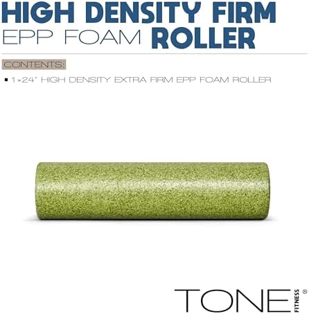 TONE Fitness Firm High-Density Foam Roller for Exercise, Massage & Recovery