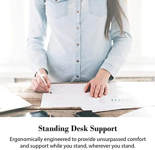 WellnessMats Granite Collection Anti-Fatigue Floor Mat, Polyurethane – Ergonomic Support Pad for Home, Kitchen, Garage, Office Standing Desk – Water Resistant - Made in USA