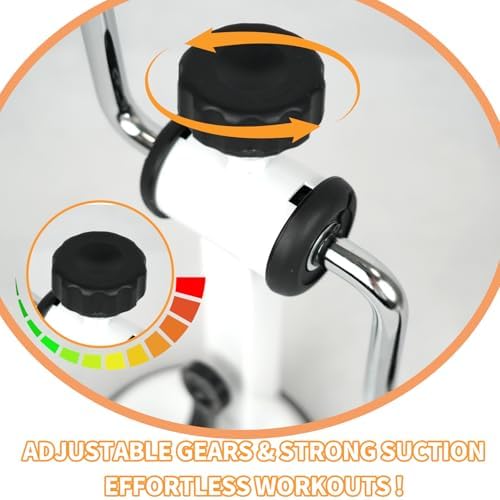 Senior Arm Exercise Machine, Adjustable Upper Body Pedal Trainer with Suction Base, Compact Shoulder & Arm Mobility Trainer for Daily Fitness, Office and Travel Use