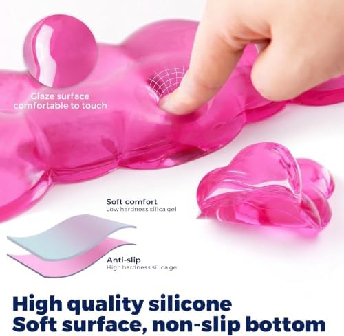 Gel Cloud Wrist Rest - Cloud Mouse Wrist Rest Pad Mouse Support for Office Gaming Pad Computer Laptop Ergonomic Comfortable Pain Relief