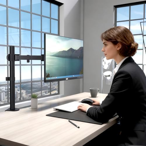 Single Monitor Arm Mount for 13-32 Inch Screen Up to 22lbs