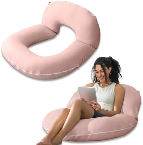 INSEN Reading Pillow, Back Pillow for Sitting in Bed and Couch, Gaming Pillow for Adults, Sit Up Support for Bed