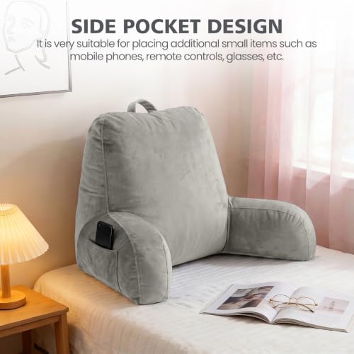 Memory Foam Reading Pillow for Sitting in Bed, Standard,Sage Green