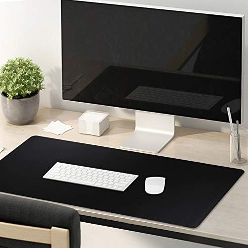 Gaming Mouse Mat/Mouse Pad 31.5x11.8x0.12Inch | XXL mouse pad | table mat/large size | improved precision and speed | rubber base for stable Grip on smooth surfaces non-slip (80x30 Black)