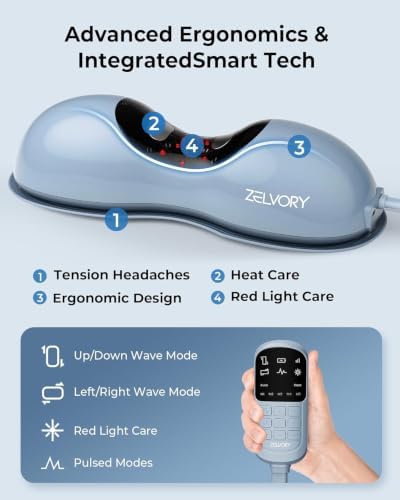 Neck Stretcher with Heat, Red Light and Dynamic Traction Massage