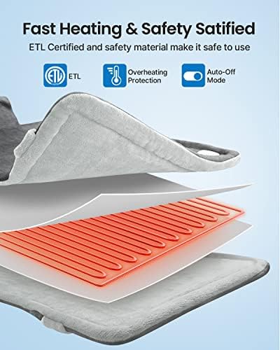 RENPHO Heating Pad for Neck and Shoulders and Back, FSA Eligible HSA