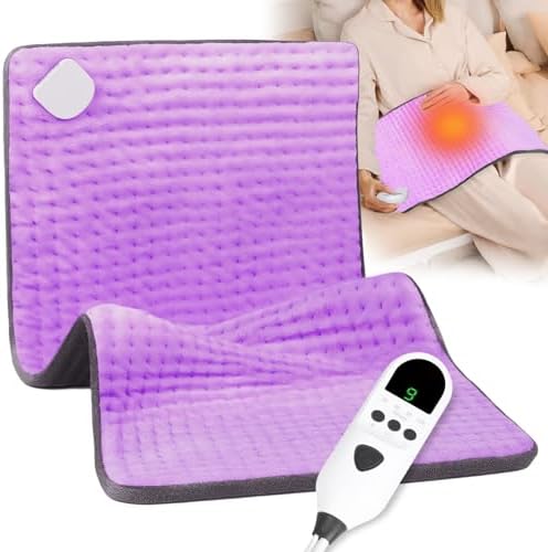 Heating Pad for Back, 17"×33" Electric Heating pad for Women, Men