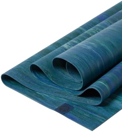 Manduka eKO SuperLite Yoga Mat - 1.5mm Natural Rubber | Foldable & Travel Friendly | Soft Textured Surface | Eco-friendly