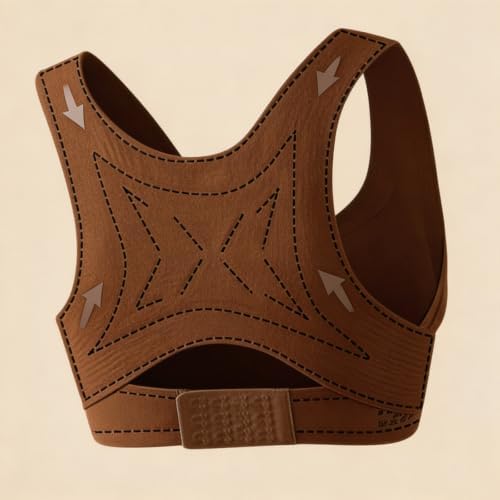Posture Corrector Bra for Women Cross Back Front Closure Full Coverage Bras