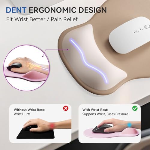 Ergonomic Mouse Pad with Wrist Rest Cute Mousepad Wrist Support