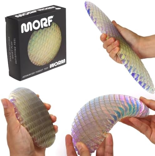 Morf Worm 3D Sensory Fidget Toy for Kids and Adults, Unicorn, Large