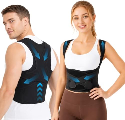 Posture Corrector Lumbar Support for Shoulder Pain Relief-3XL