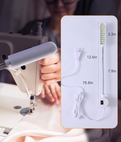 36LED Sewing Machine Light, 6.56ft Long Cord, Magnetic Base Task Work Lamp