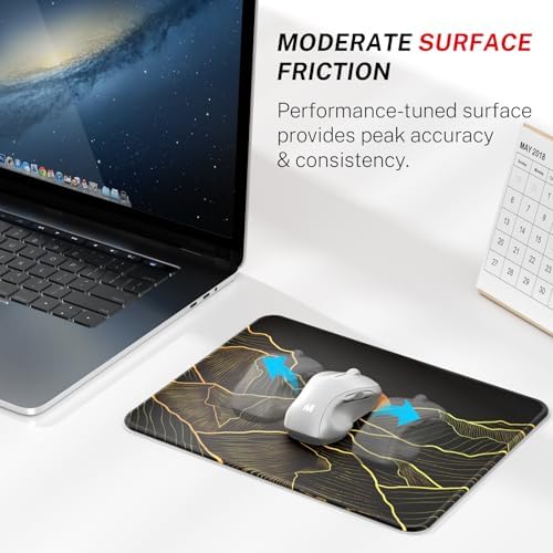 MROCO Essential Office & Gaming Mouse Pad, 8.5 x 11 Inch, Golden Rise