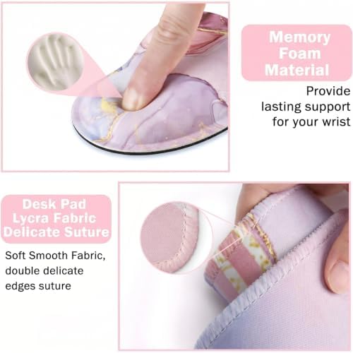 Large Mouse Pad with Wrist Rest, 4-in-1 Wrist Rest for Keyboard and Mouse