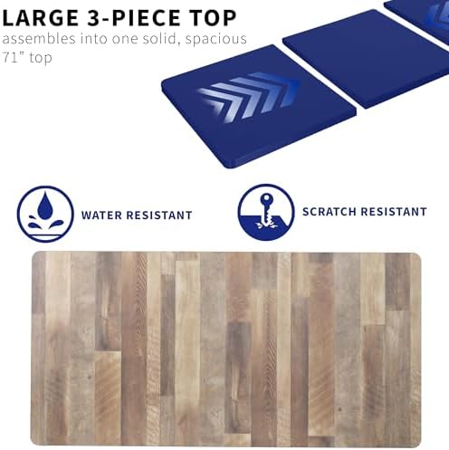 VIVO Reclaimed Wood 71 x 36 in Table Top, DESK-TOP72-36P