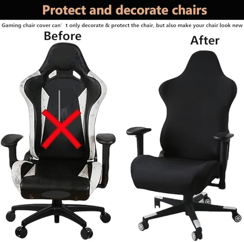 NarSea Gaming Chair Cover, Gaming Chair seat Cover 4pc/Set Office Chair Cover Stretchable with armrest/Back Covers/Chair seat Cover, Gamer Chair Cover of Computer Video Game Office Chair Cover