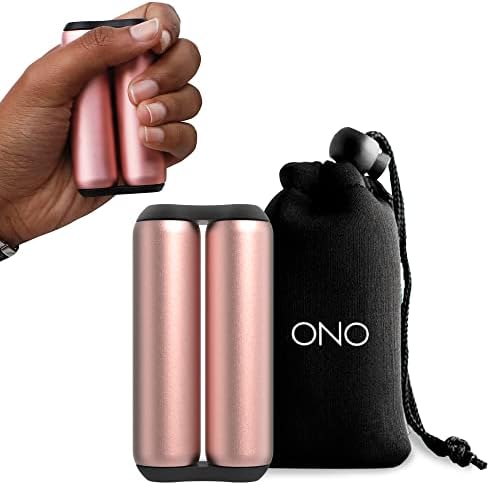 ONO Roller - Handheld Fidget Toy for Adults | Help Relieve Stress, Anxiety, Tension | Promotes Focus, Clarity | Compact, Portable Design (Rose Gold, Full Size - Aluminum)