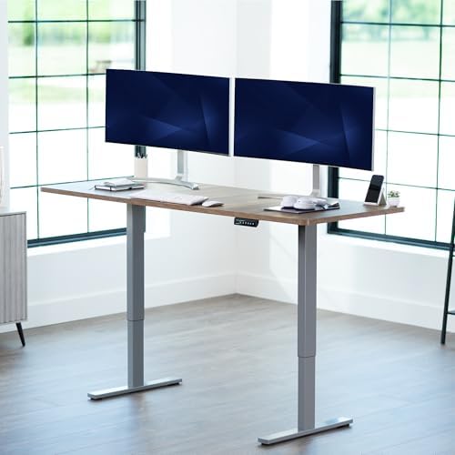 VIVO Reclaimed Wood 71 x 30 in Standing Desk, DESK-KIT-1G7P