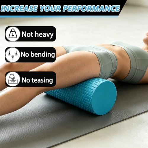 Foam Roller for Exercise, Pilates, Back Physical Therapy, 18" X 6" Round
