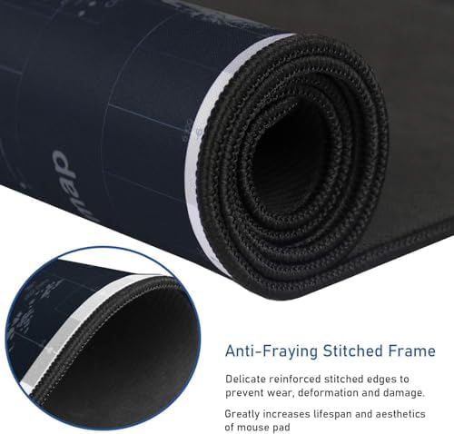 Large Extended Gaming Mouse Pad with Stitched Edges 35.4X15.7In Waterproof