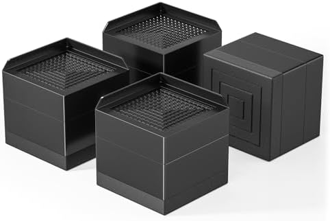 Ezprotekt Adjustable Bed Furniture Risers 3" Heavy Duty 4000 lbs