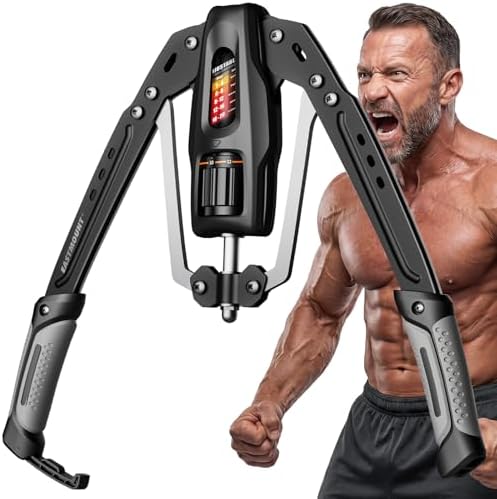 EAST MOUNT Twister Arm Exerciser, Adjustable Hydraulic Resistance 22–440 lbs, Arm Chest & Shoulder Strength Trainer for Home Workouts, Upper Body Muscle Builder, Fitness Training Equipment