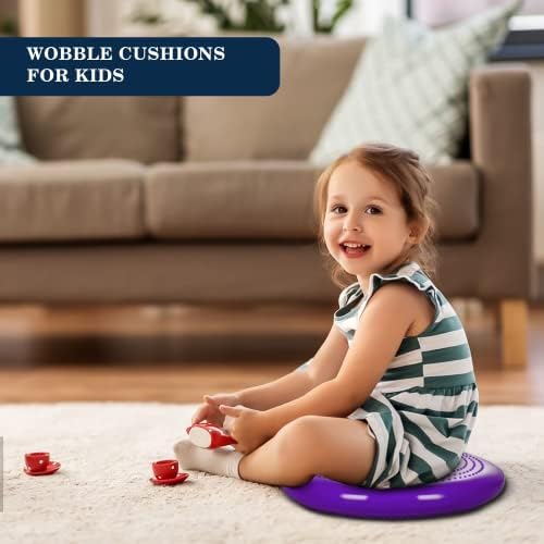 Wobble Cushion，Wiggle Seat，Balance Disc （Extra Thick 34cm/13.4in），for Balance Stability Training, Improve Sitting