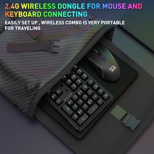 Redragon S163 Combo, K689 PRO Gasket Gaming Keyboard + M693 8000 DPI Mouse