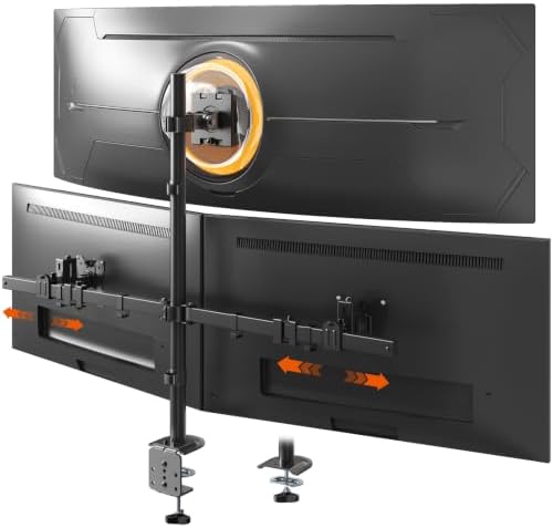 PUTORSEN Stacked Triple Monitor Mount for Screens up to 49 inches