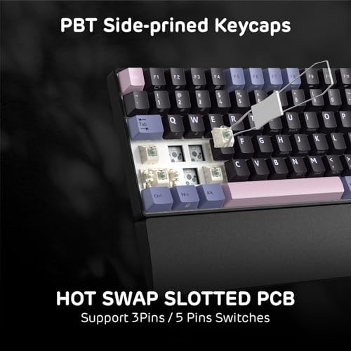 RK ROYAL KLUDGE RK96 RGB Wireless Mechanical Gaming Keyboard w/Wrist Rest