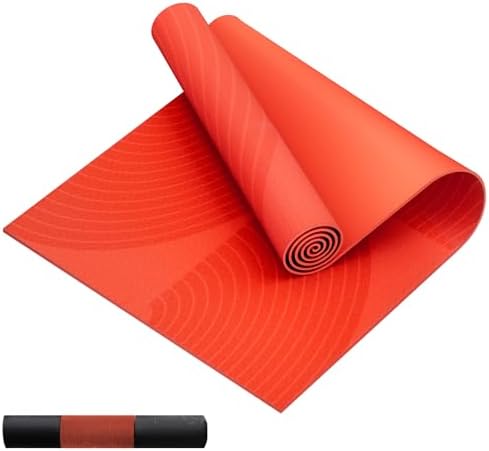 HAPBEAR Large Yoga Mat - 72"x36" Extra Wide Exercise Mat - 1/4" Thick Dual Color PVC | Anti-Slip Surface & High Cushioning - Ideal for Yoga, Pilates & Home Workouts - Bonus Mesh Bag