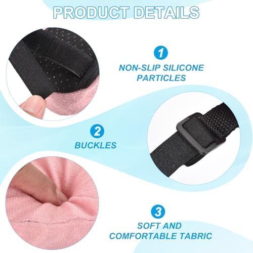 PATIKIL Office Chair Arm Pads, 2 pcs Office Chair Arm Cover Soft Office Chair Armrest Pads Memory Foam Cotton Removable Washable for Desk Computer Gaming, Pink