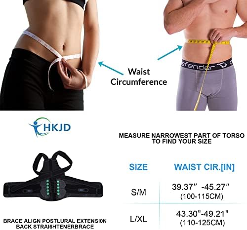 TLSO Thoracic Full Back Brace, Posture Corrector for Women and Men, Adjustable Posture Back Support for Improve Posture Provide and Lower Back Pain Relief, Pre or Post Surgery with Lower Back Support