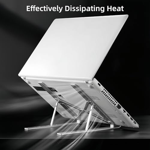 Aluminum Foldable Laptop Stand for Desk, Tablets and 10-17" Laptops