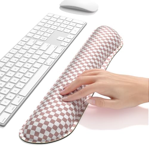 Dapesuom Keyboard Wrist Rest, Memory Foam, Ergonomic, Gaming,Dusty Rose