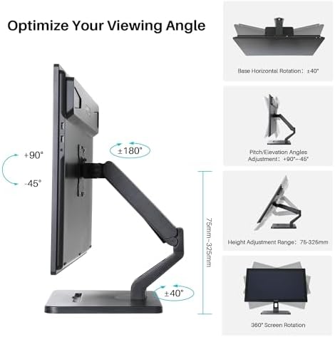 HUION ST500 Single Monitor Arm for 17-32 Inch Screens