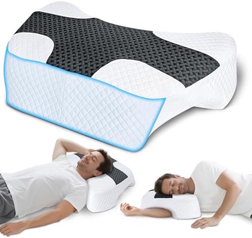 Side Sleeper Pillow with Arm Hole, Shoulder Relief System for Rotator Cuff