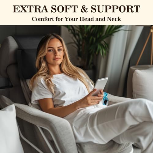 Recliner Headrest Pillow, Adjustable Comfort Neck & Head Support Pillow