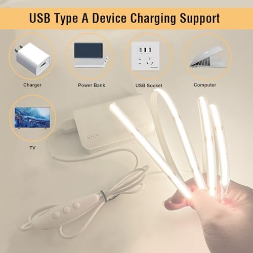 USB Dimmer Switch 2 Pack, 10-Level PWM Dimming with Memory Function