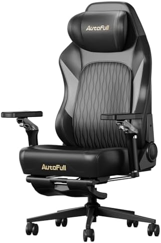 AutoFull M6 Gaming Chair, Ergonomic Office Chair with Ventilated Heating, AUTO Dynamic Tracking Lumbar Support, 6D Adjustable Armrests and Footrest