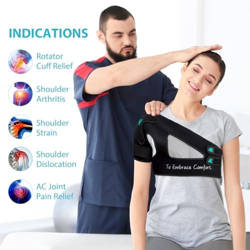Shoulder Brace for Rotator Cuff, AC Joint Relief (Right Shoulder, X-Large)