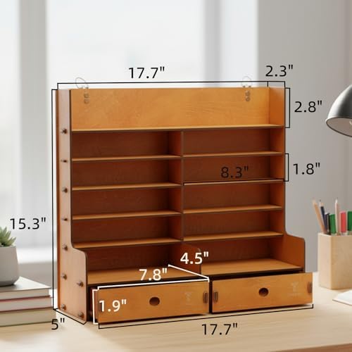 Paint Organizer, Wall Mount Paint Rack for Miniature Hobby