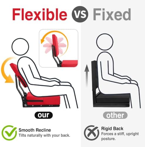 HUTMANG Swivel Backrest Stadium Seats,bleacher Chairs with Back and Cushion