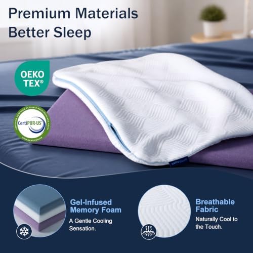 Adjustable Layered Memory Foam Pillow, Neck Support Pillow