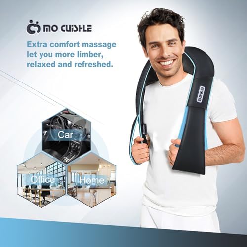 Mo Cuishle Shiatsu Back Shoulder and Neck Massager with Heat, Gifts for Mom