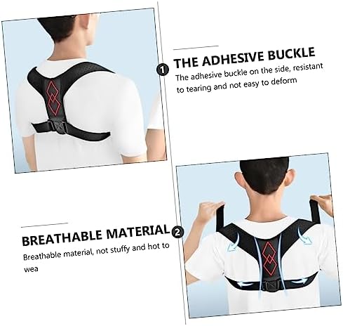 1pc Adjustable Posture Corrector for Back Support Flexible Hunchback Trainer Belt for Men Women Made of Pu for Comfortable Sitting Posture Correction